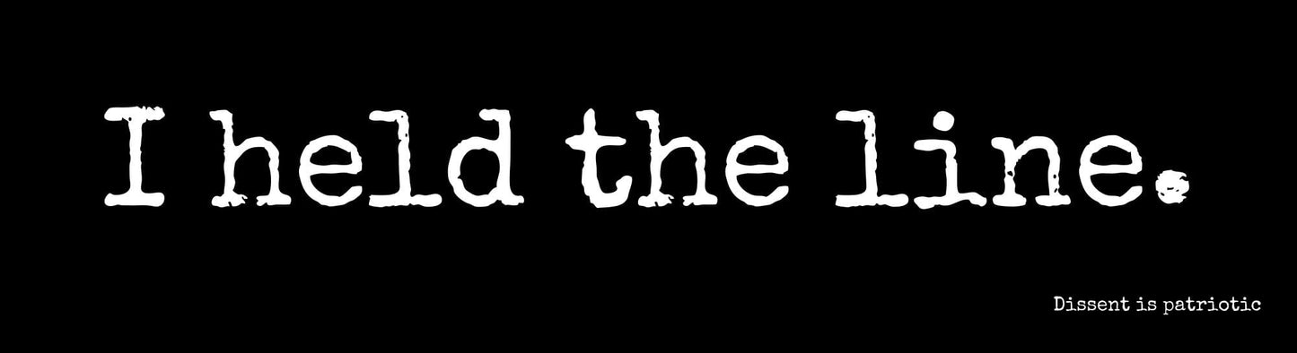 I held the line. image 0