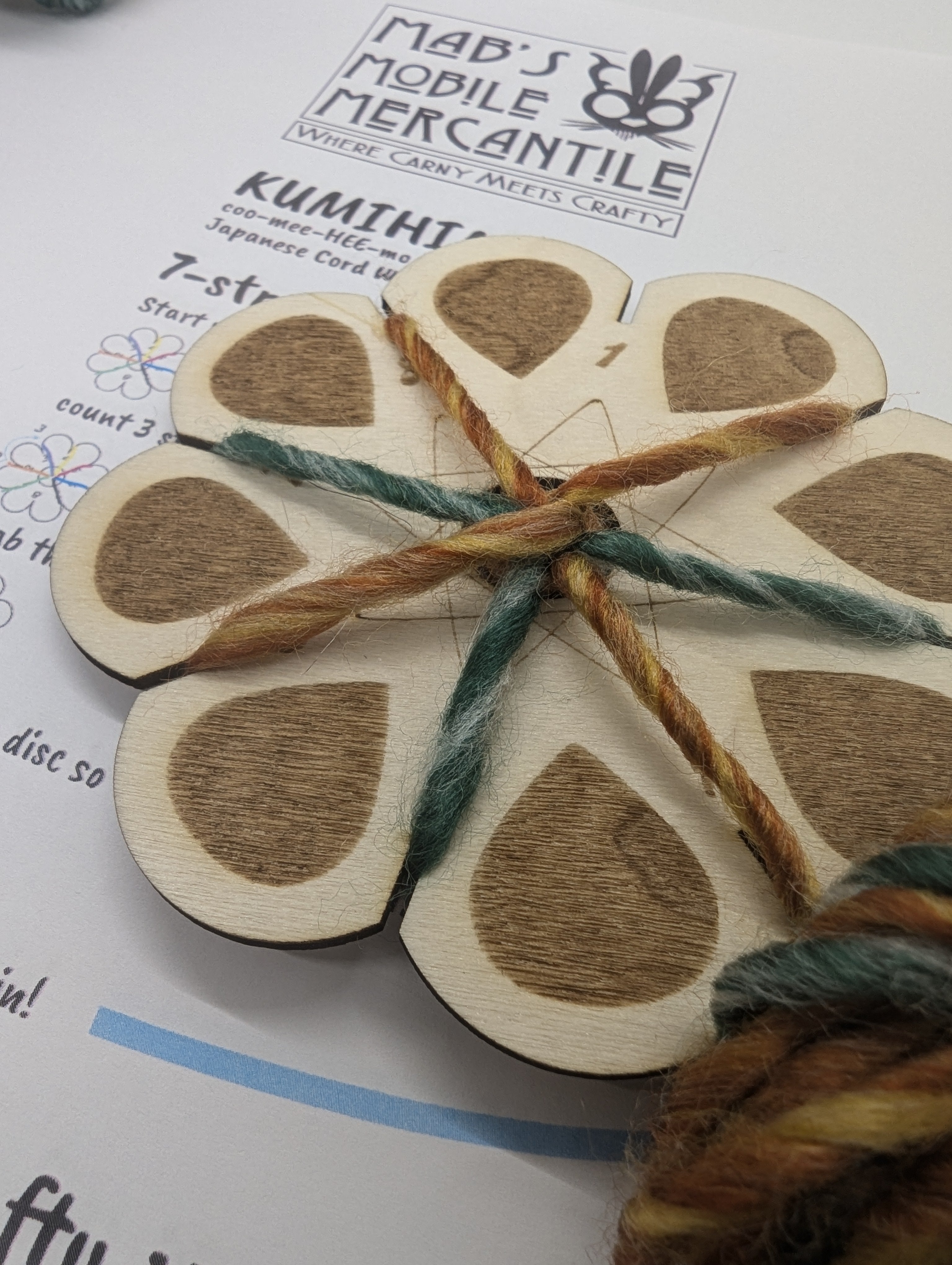 kumi Kumihimo - Cord Weaving Fidget Disc – The Crafty Carny
