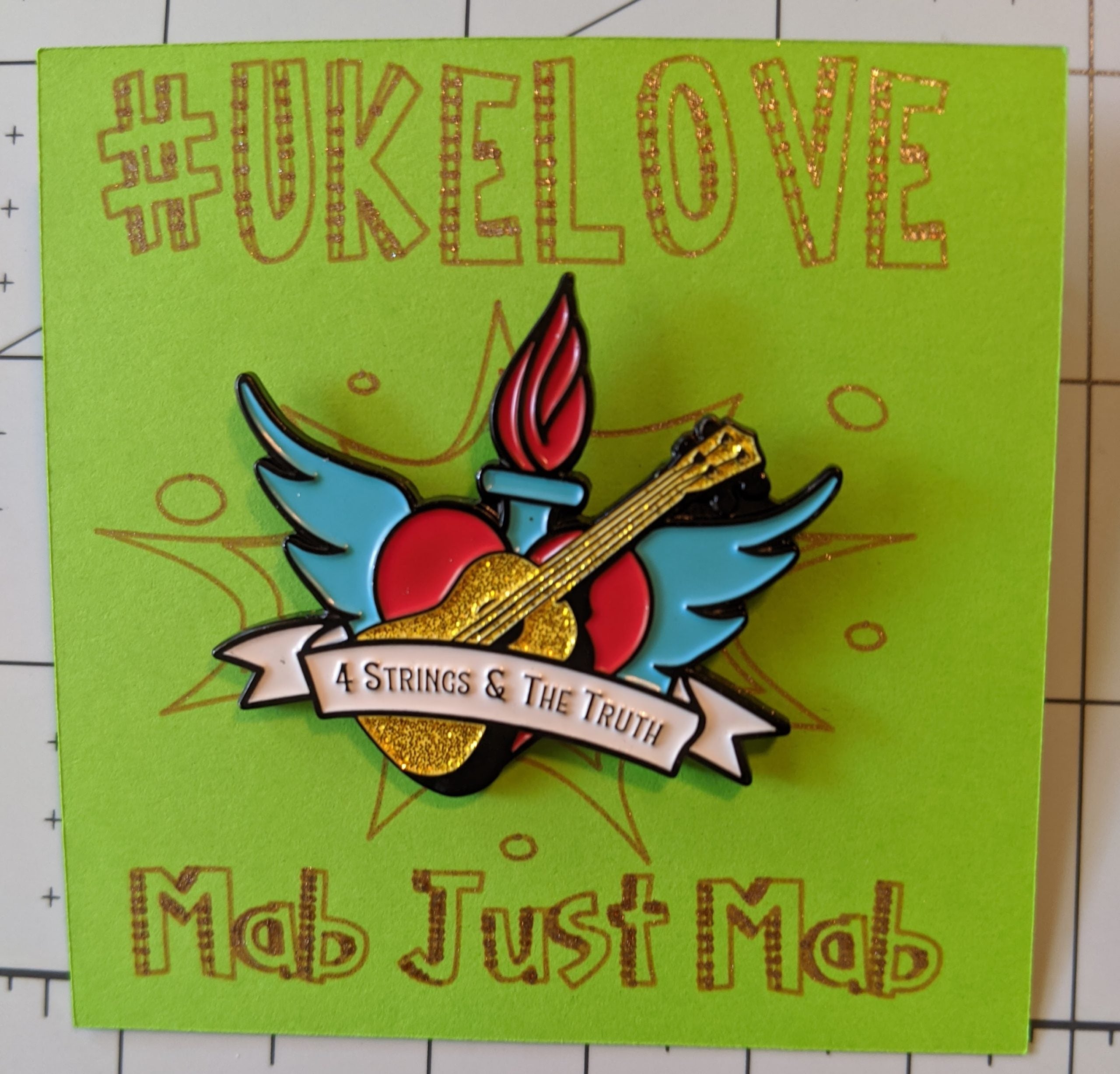 ukeLove – 4 Strings & the Truth (Limited Edition Enamel Pin