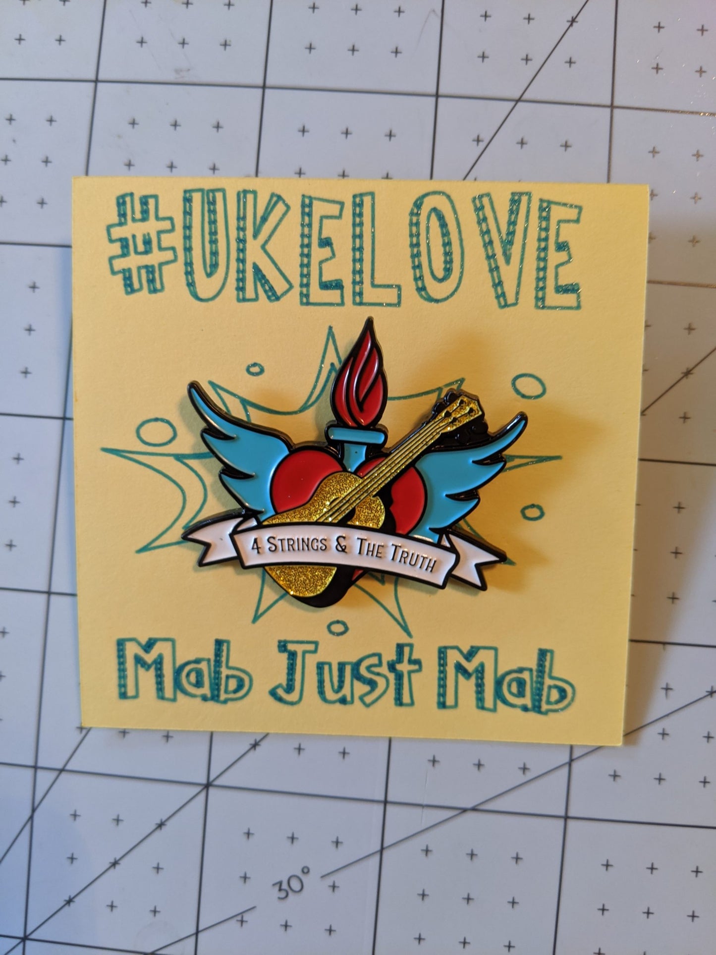 #UkeLove pin - 4 Strings & The Truth image 2