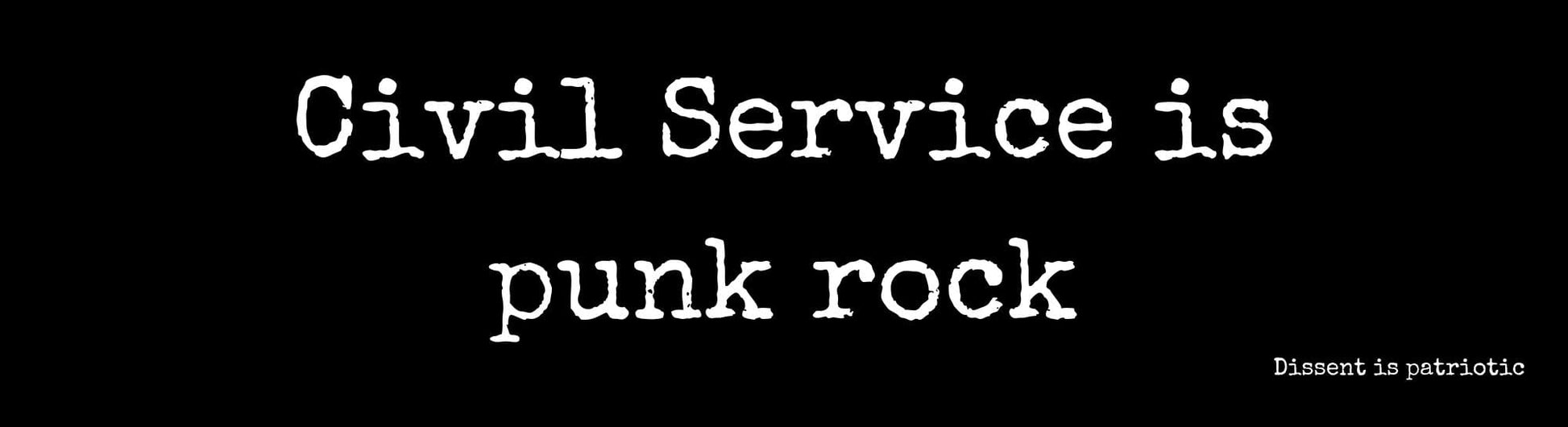 Civil Service is punk rock. image 0