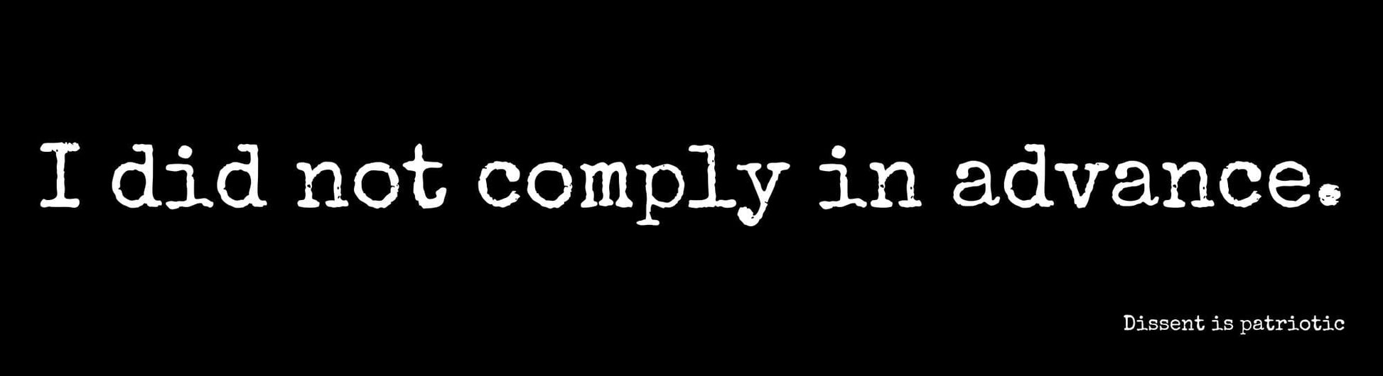 I did not comply in advance. image 0