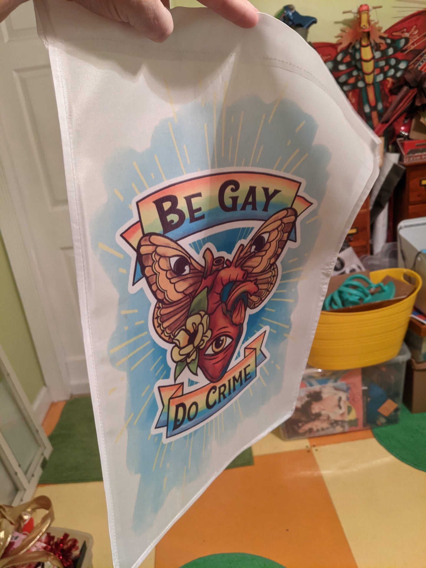 Be Gay, Do Crime Garden Flag image 1