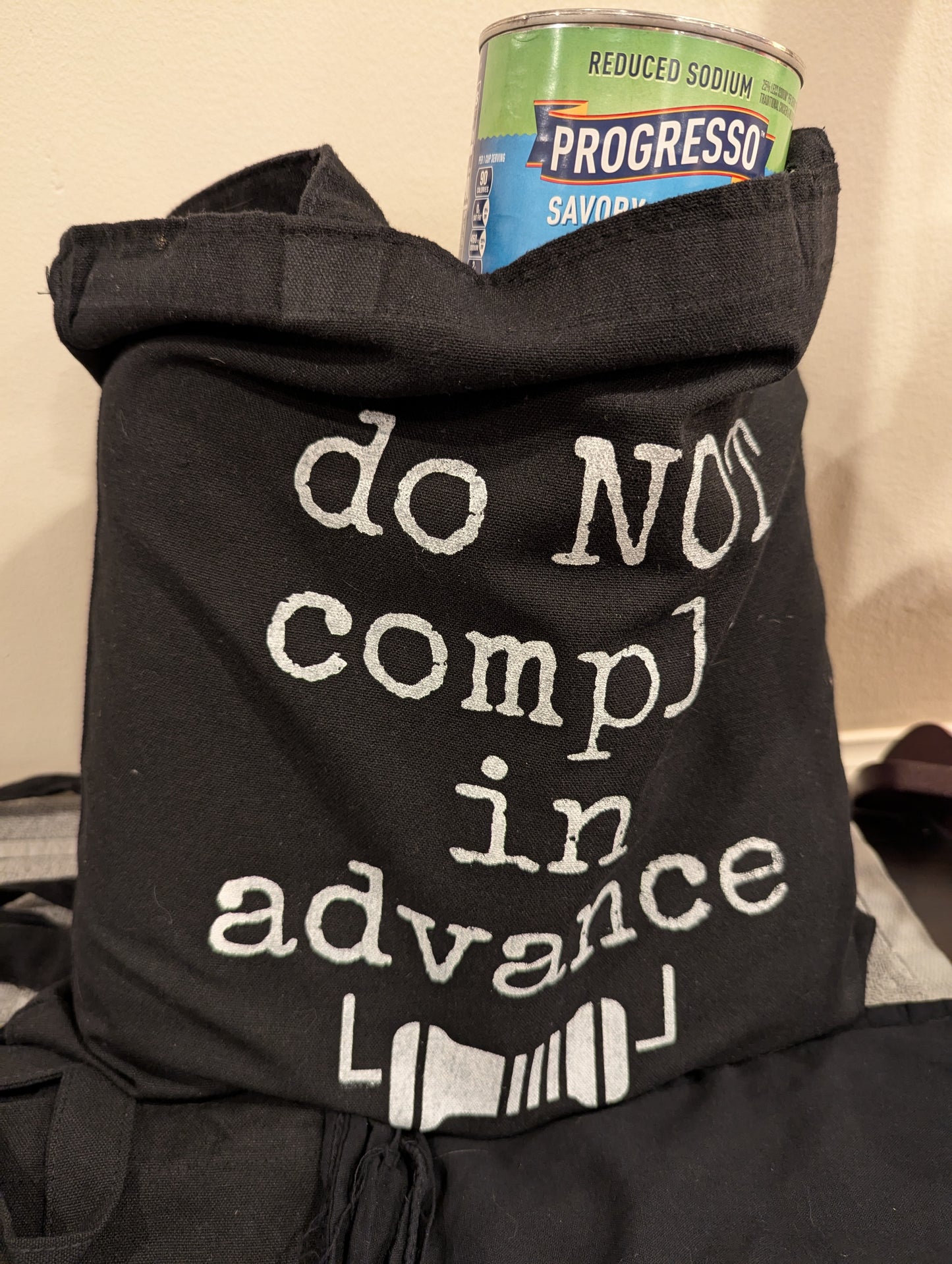 Resistor Tote Bag – “Do Not Comply in Advance”