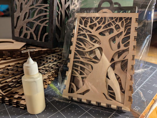 LED Lantern KIT– DIY Forest Silhouette