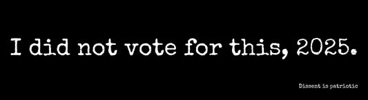 I did not vote for this, 2025. image 0