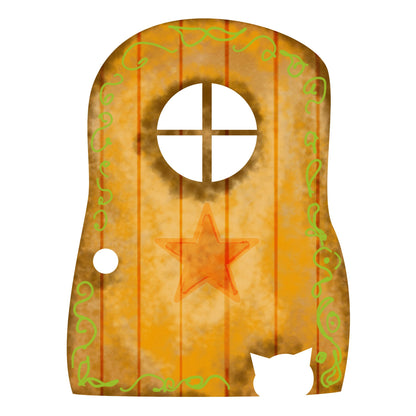 Faerie Door - Cat door - Sticker image