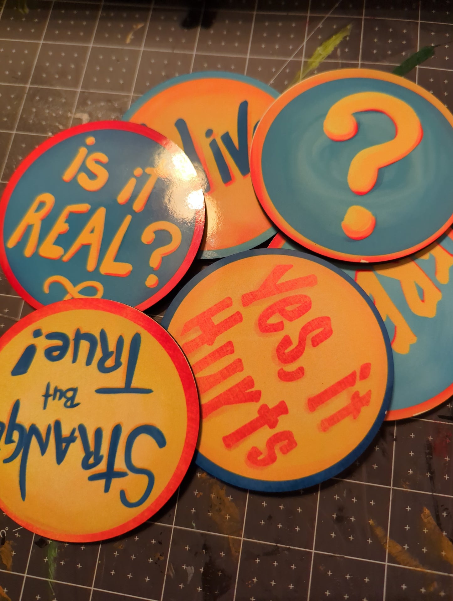 SECRET ITEM #1 - Sideshow Banner Callout bullet coaster set